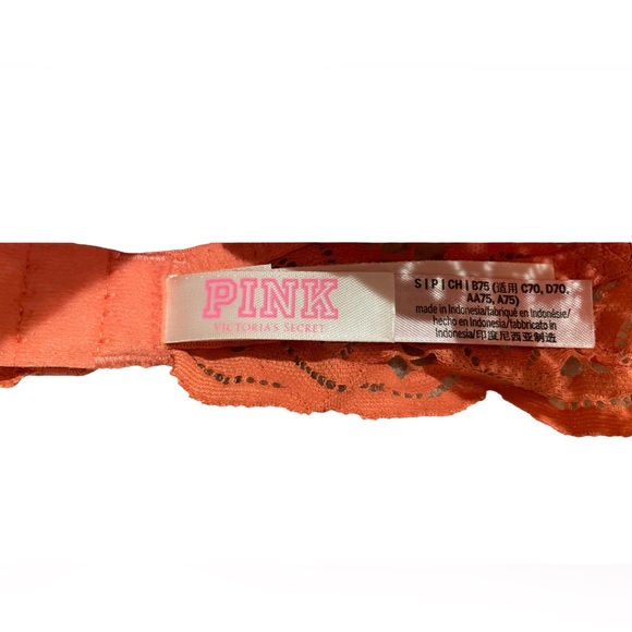 Victoria’s Secret PINK Series Lace High Neck Bralette in So Rosey - size Small. - Picture 3 of 5